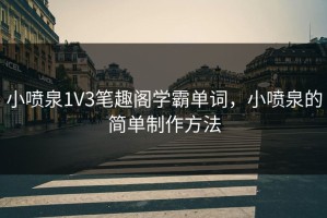 小喷泉1V3笔趣阁学霸单词，小喷泉的简单制作方法